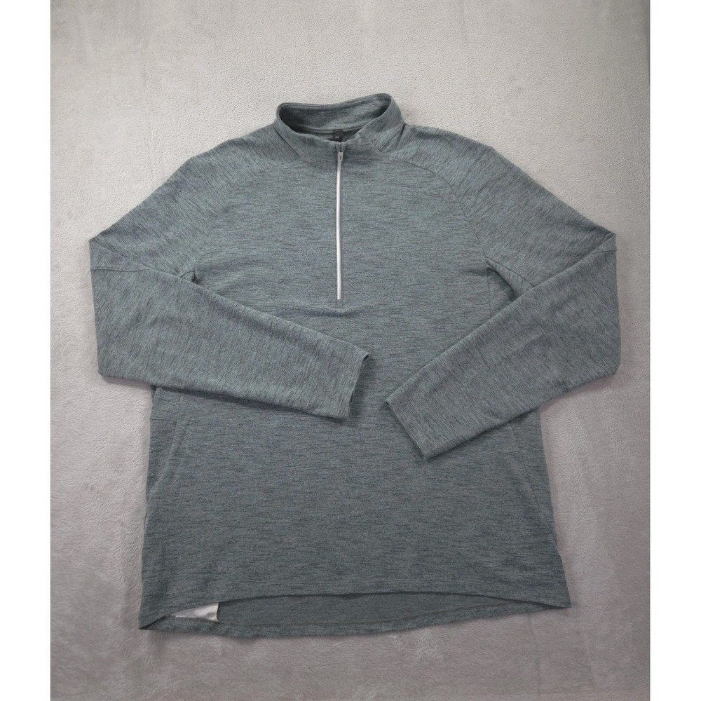 Lululemon Surge Warm 1/2 Half Zip Pullover Mens 2XL XXL Gray Athletic